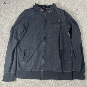 Element Skating Black Zip Up Jacket Fleece Lined ADULT LARGE (0047)